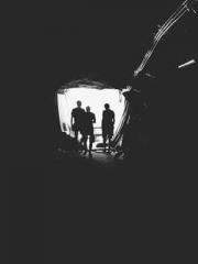 One person opens the